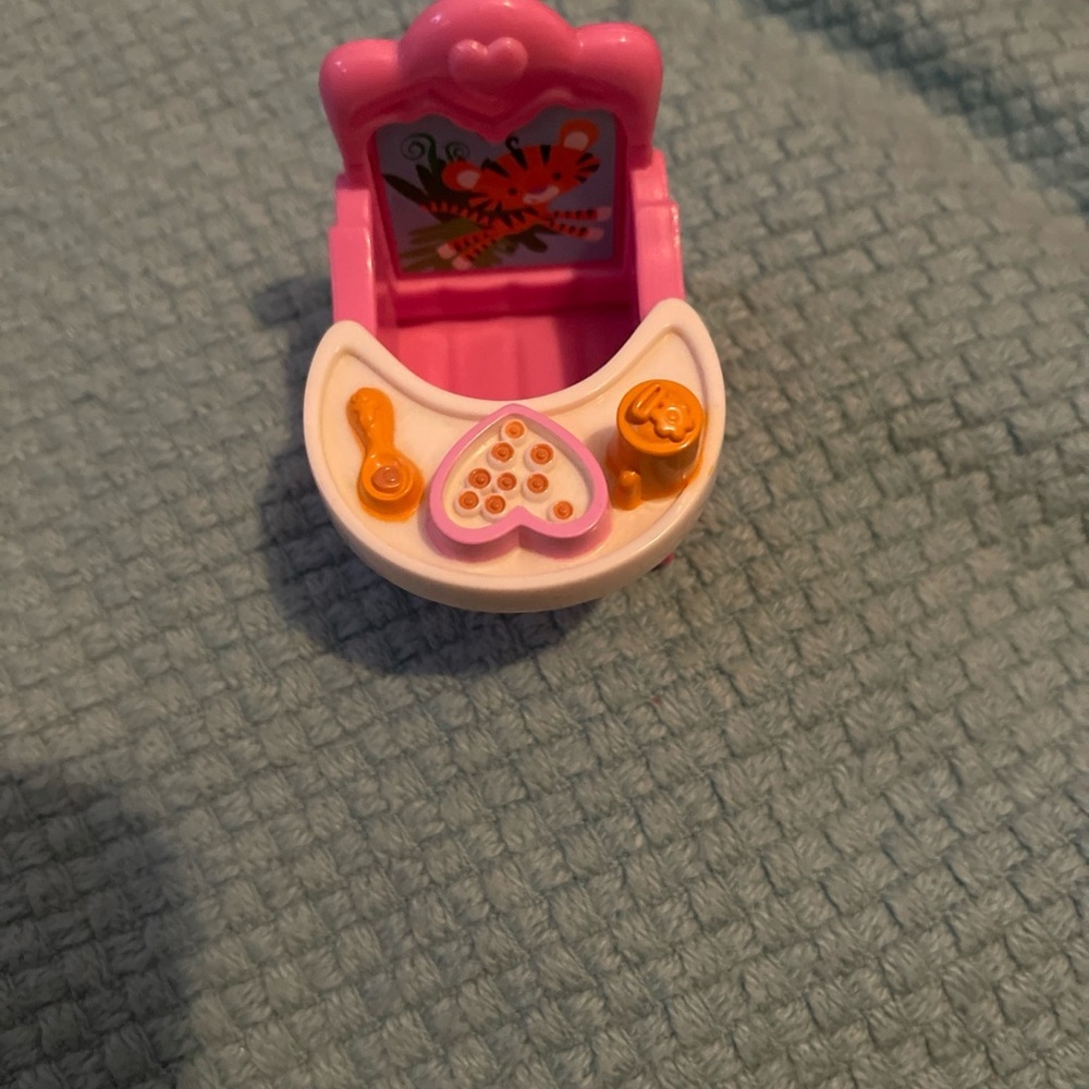Fisher-Price Loving Family Dollhouse Pink Baby Booster Seat